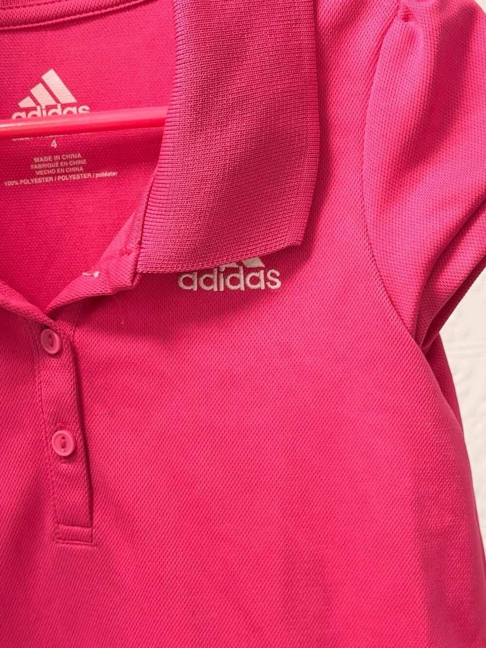 Adidas Girls Short-Sleeve Ruffle Polo Dress - Picture 2 of 4